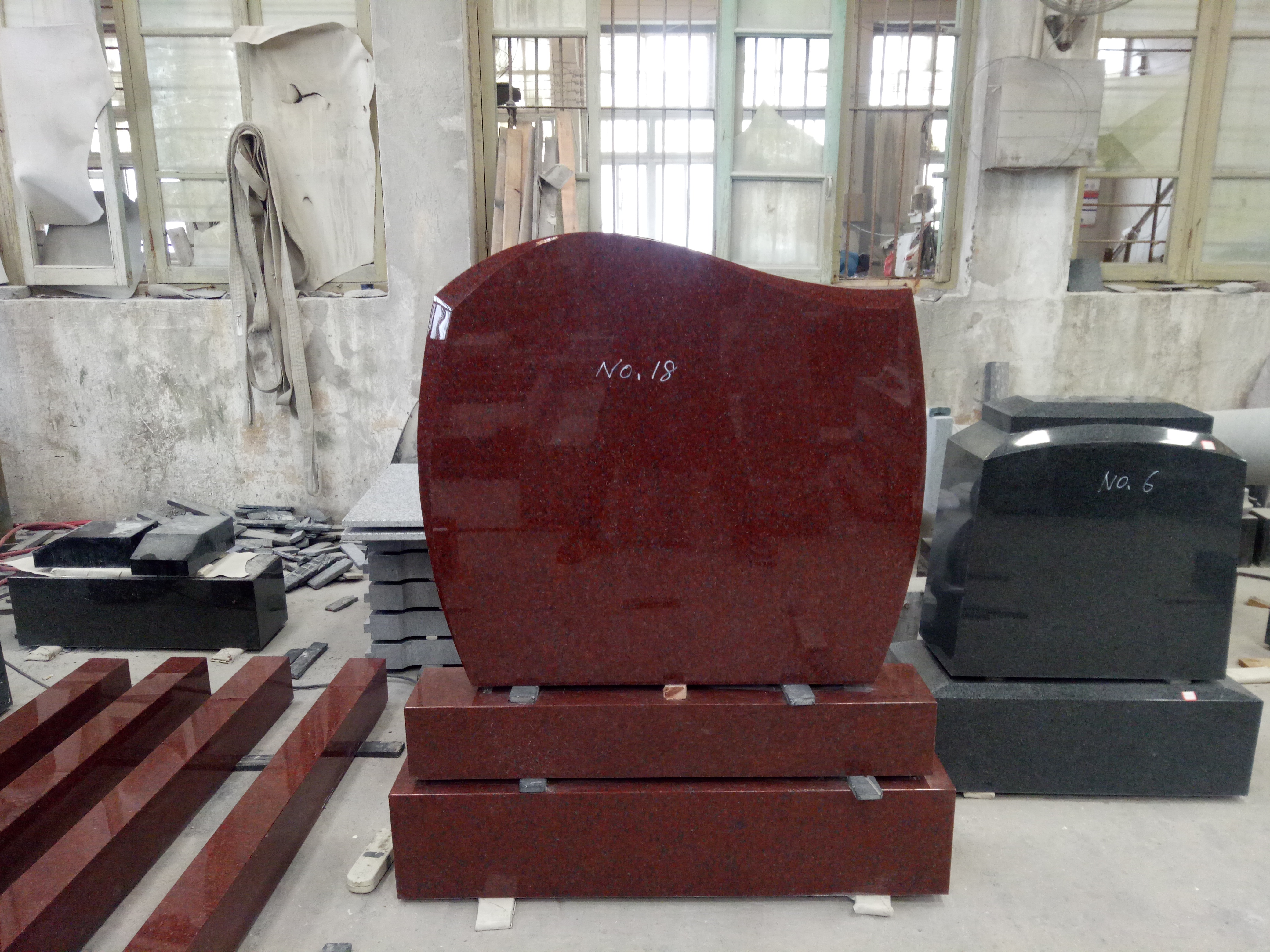 Ireland monuments  India red tombstone