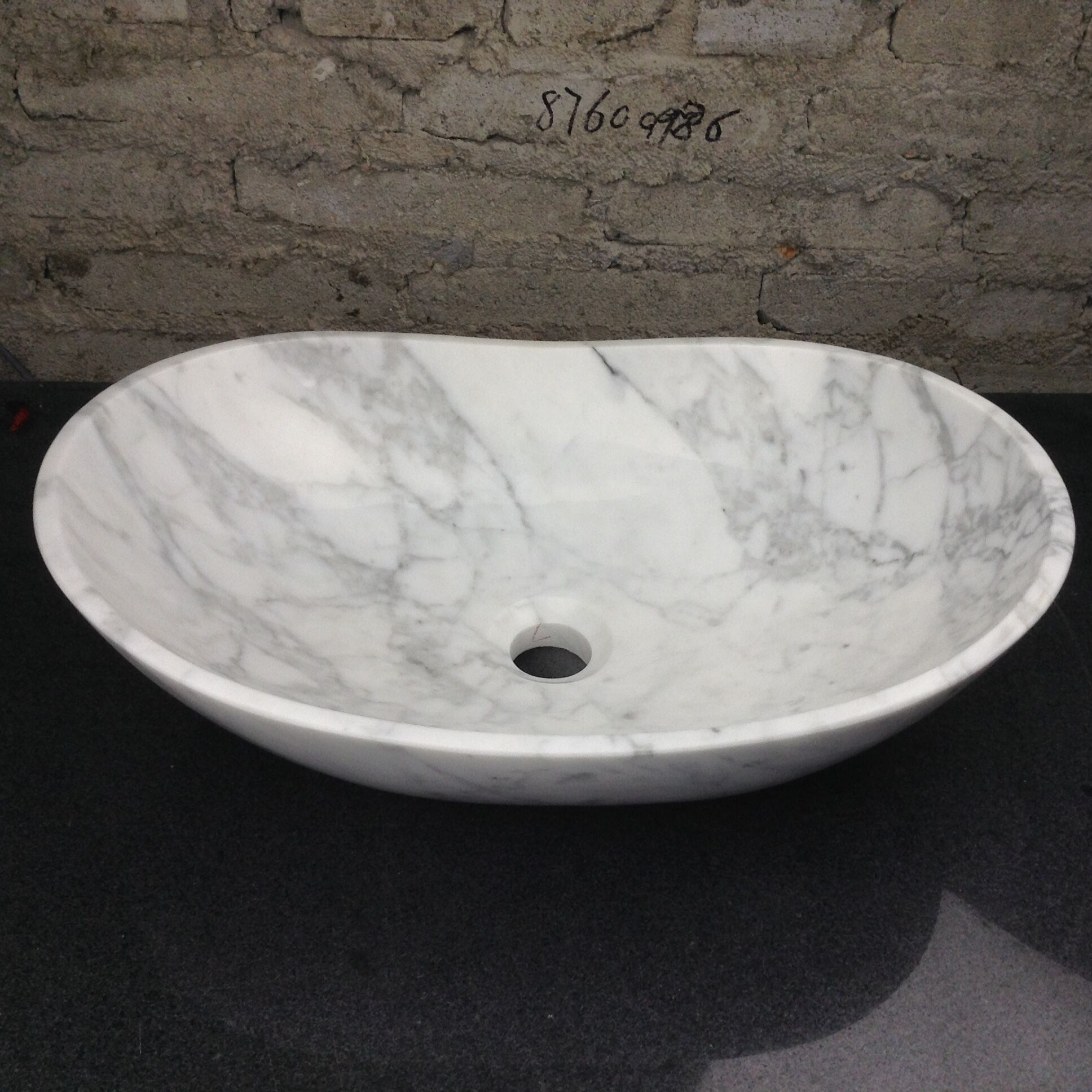 Vanity tops-Basin Carrara white basin